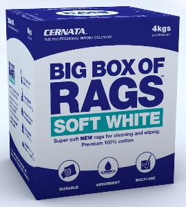 WHITE - Super soft NEW 100% cotton rags for cleaning and wiping